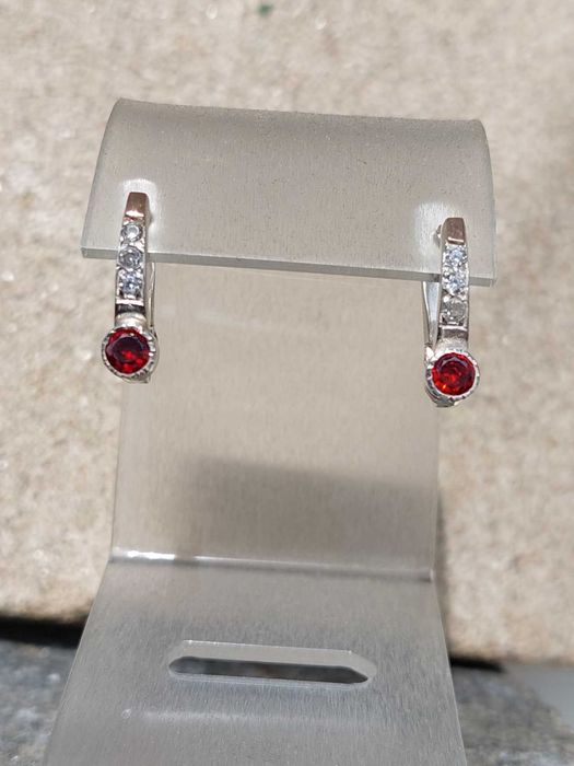 серебряные серьги