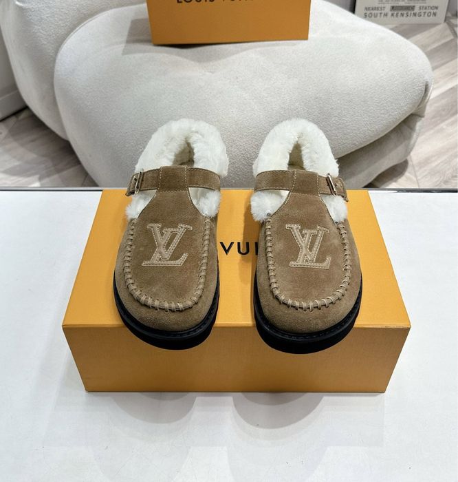 Louis Vuitton угги сапожки ботинки мюли с мехом угг сапоги лофери люкс