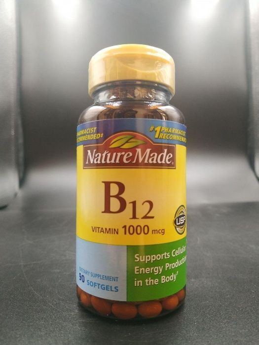 Nature Made Vitamin B12 1000 mcg и витамин А 2400 мкг A б12 США