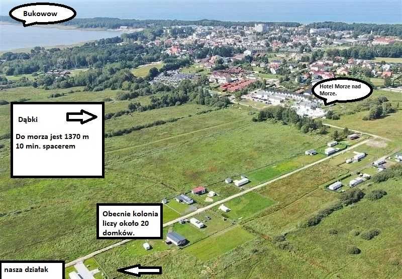 Działka z domkiem holenderskim - Dąbki - Zachodniopomorskie