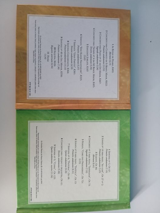 CDs música clássica Mozart e Beethoven