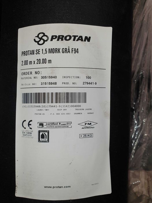 Membrany i folie PVC EPDM Protan Bauder Fatrafol HDPE od ręki