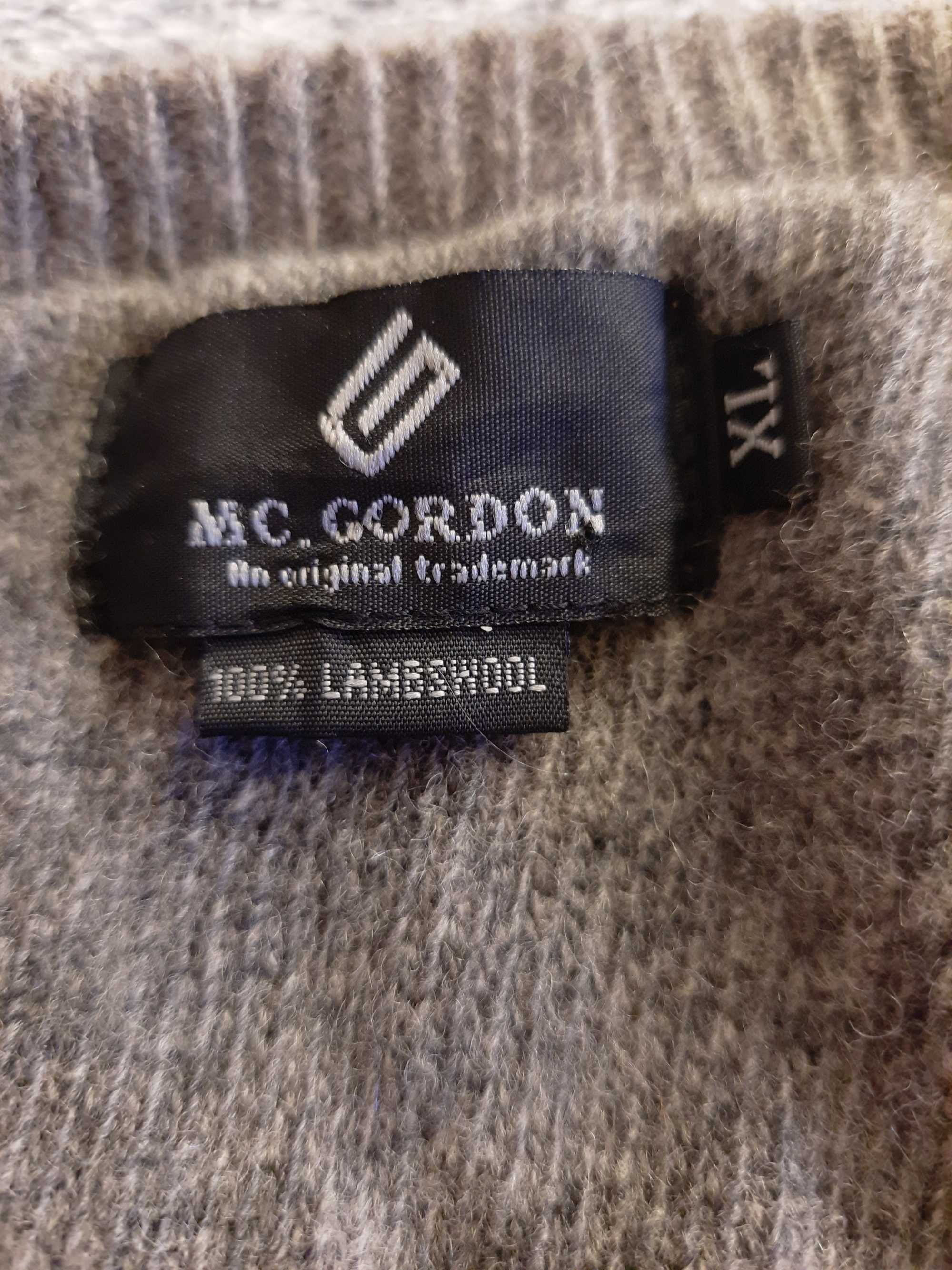 Sweter wełniany lambswool rozm XL MC.Gordon