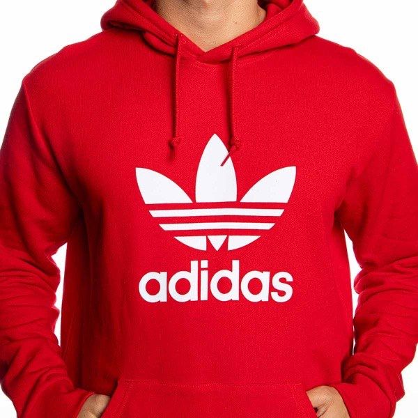 Худі батал великого розміру червоне Adidas оригінал