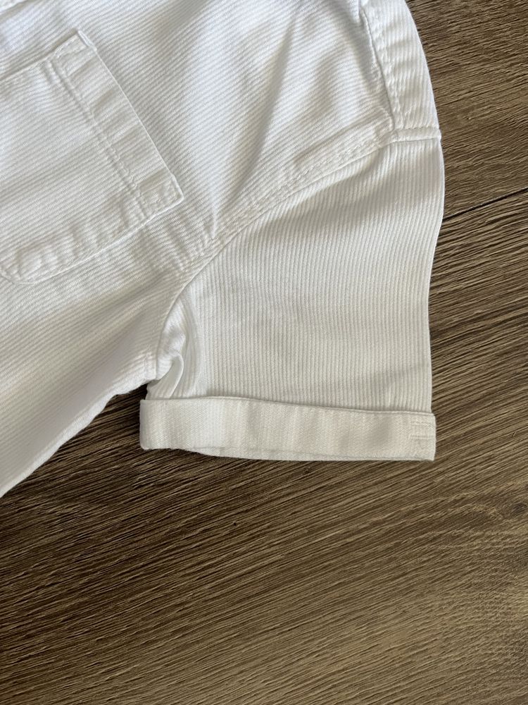 Biała koszula 80 Zara krótki rękaw dla chłopca