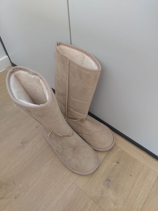 Buty zimowe/ śniegowce ocieplane r. 35/36, bdb