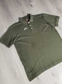 T-shirt polo Kappa rozmiar 2XL/XXL wyszywane logo khaki