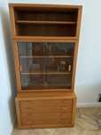 Tekowy regal, biblioteczka, serwantka, mid century, duński