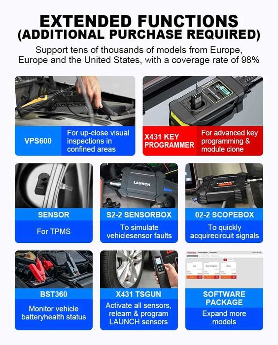 Launch X431 PRO5 SmartLink Maq Diagnóstico OBD Prog Online  (NOVO)