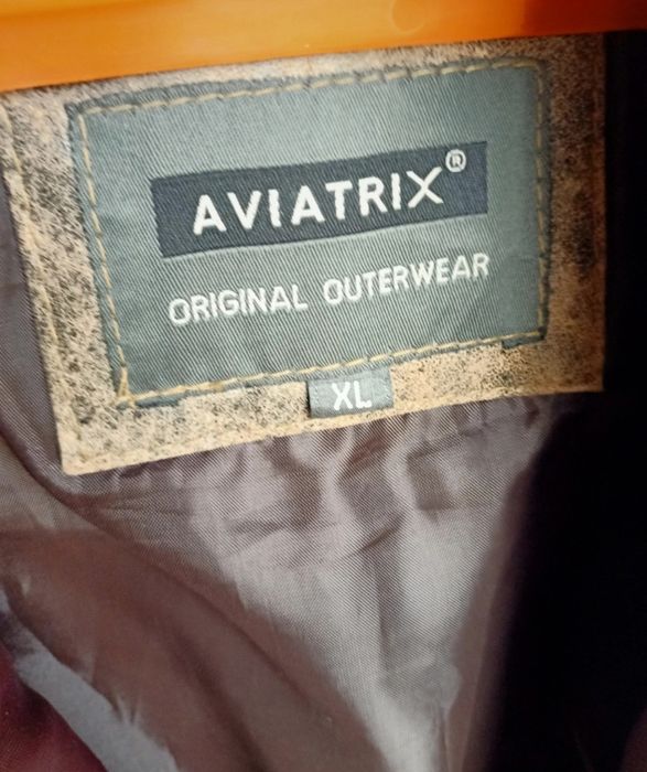 Skórzana męska kurtka, L/XL, Aviatrix