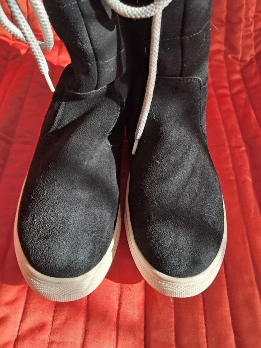 Сапоги женские натуральный замш