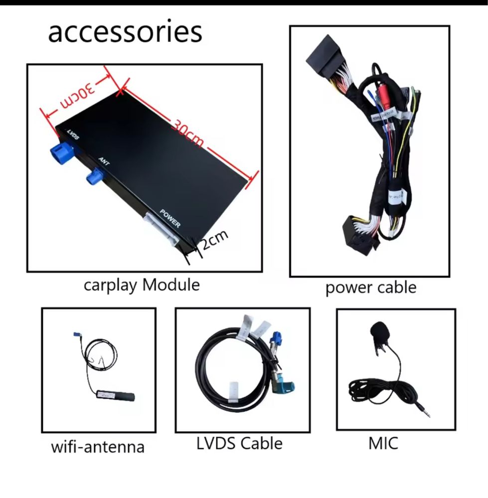 Carplay Audi  A3,A4,A5, Q2l, Q5, Q7