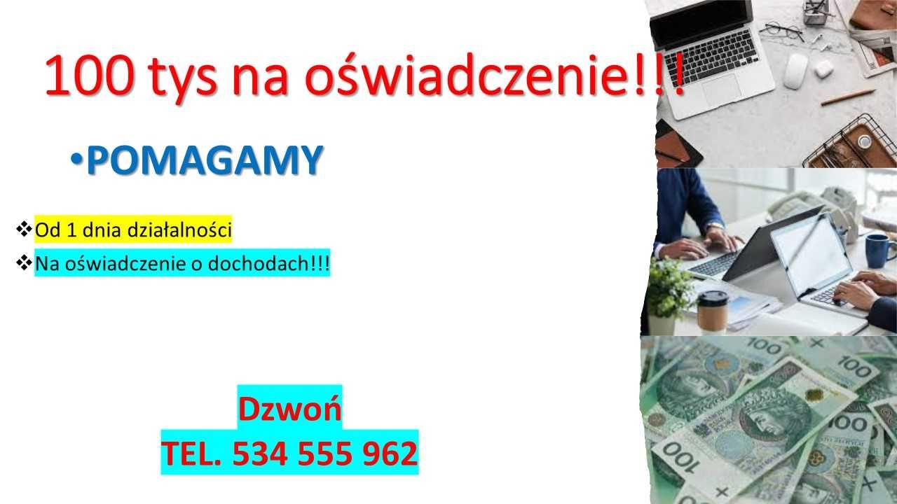 100 tysięcy na oświadczenie