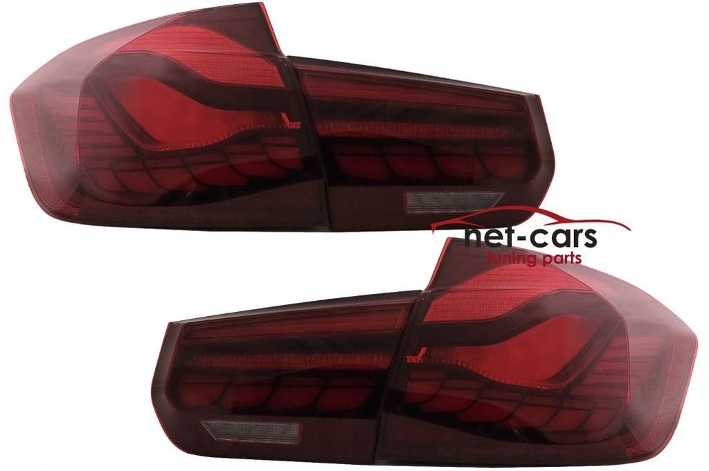 Lampy tylne tył BMW F30 F35 F80 M3 -19 OLED NEON LED czerwone
