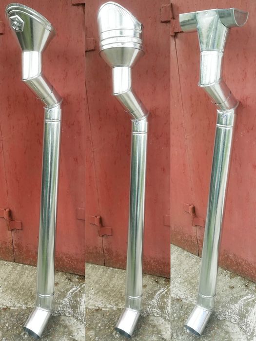 Ринви оцинковані. Рынвы. Желоба. Водостоки. Лійки. Труби.