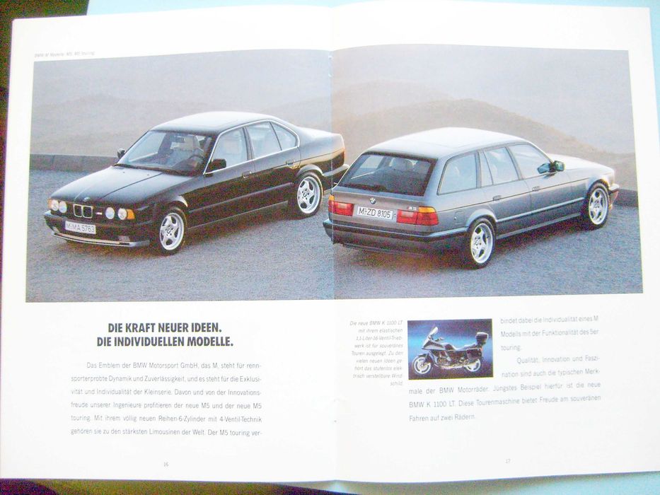 BMW Programm '92 - 3 E30 + E36, 5 E34 + M5, 7 E32, 8 E31 / prospekt