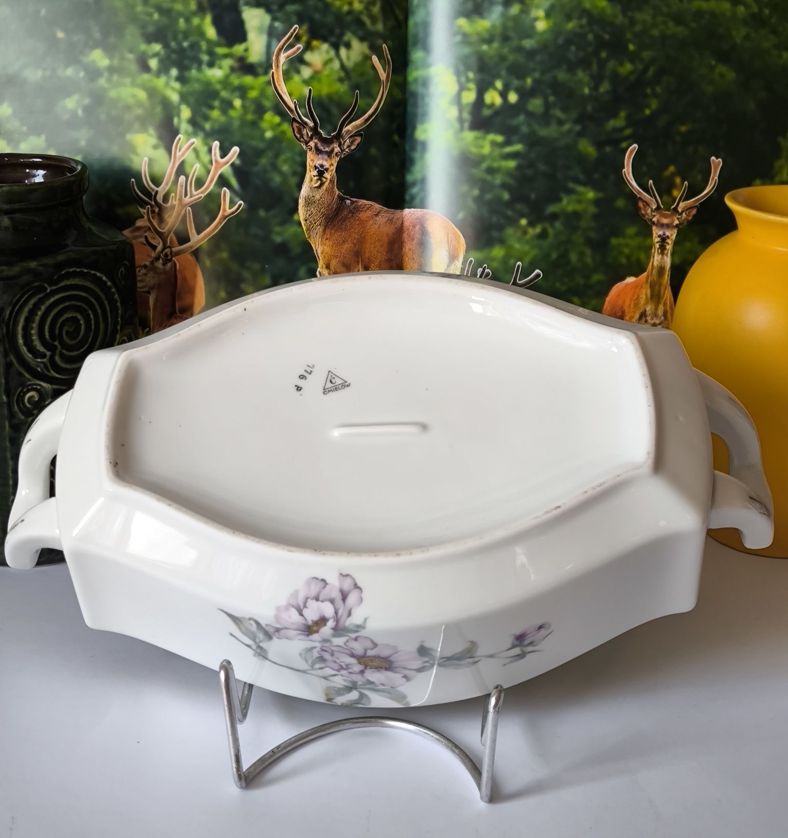 Waza Ćmielów Lwów piękna stara porcelana