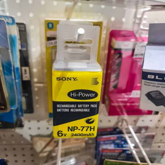 Bateria Recarregável Sony NP-77H – 6V / 2400mAh – Nova e Selada