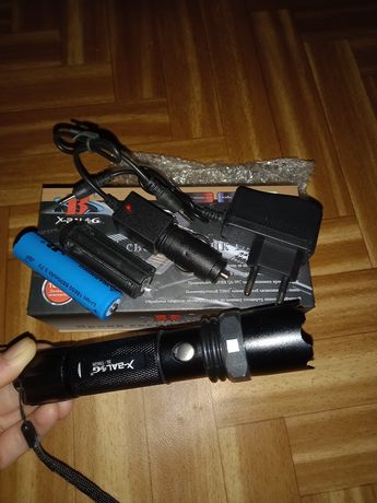 Ліхтар ручний акумуляторний тактичний фонарь X-BALOG