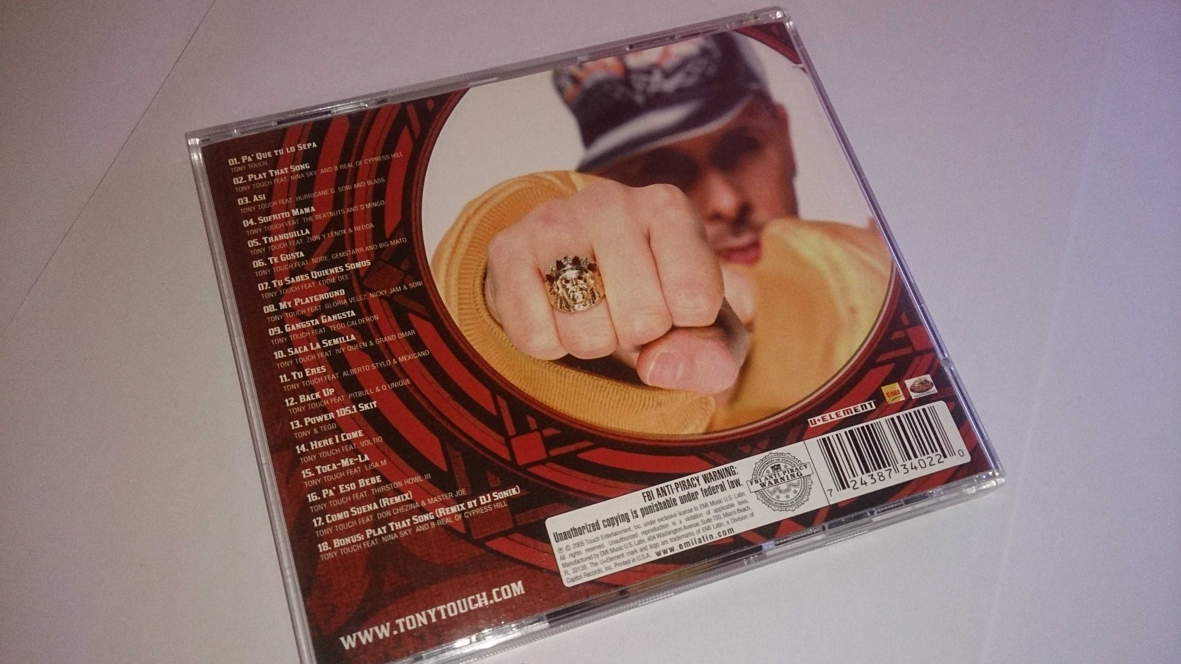 tony touch (the reggaetony album) música/cd
