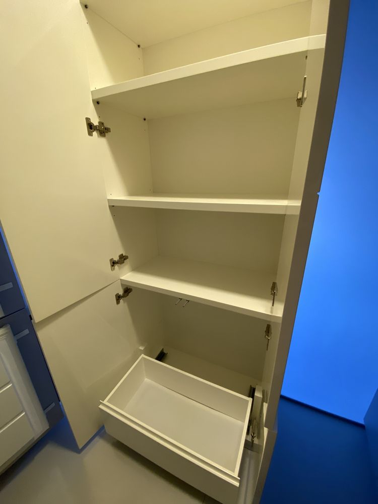 Armário de cozinha branco lacado 80 x 200