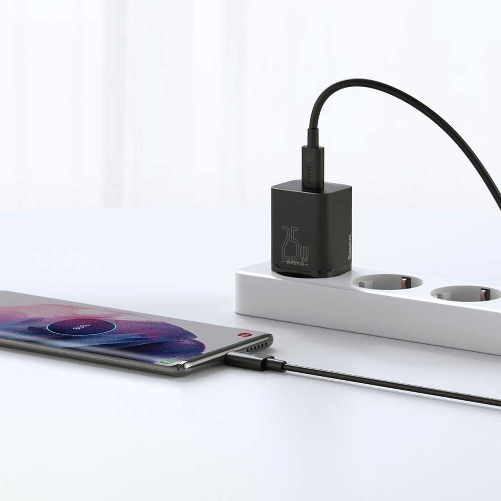 Baseus ładowarka sieciowa QC 3.0  25W 3A Kabel USB Typ C USB Typ C 3A