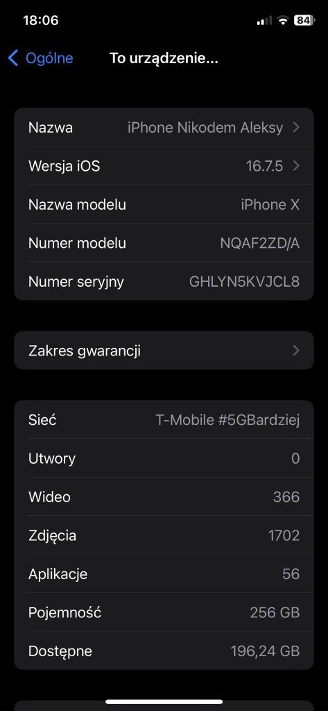 iPhone X - 256GB - ETUI