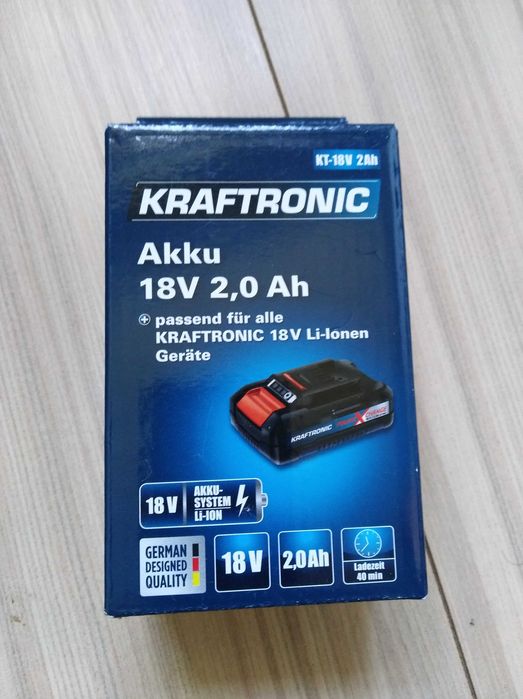 Bateria akumulatorowa firmy Kraftronic-Einhell 18v 2,0Ah