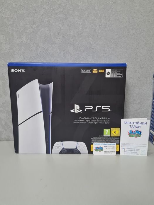 New Ps5 Slim CFI21 Sony Playstation 5 Digital Edition 12М Гарантія SSD