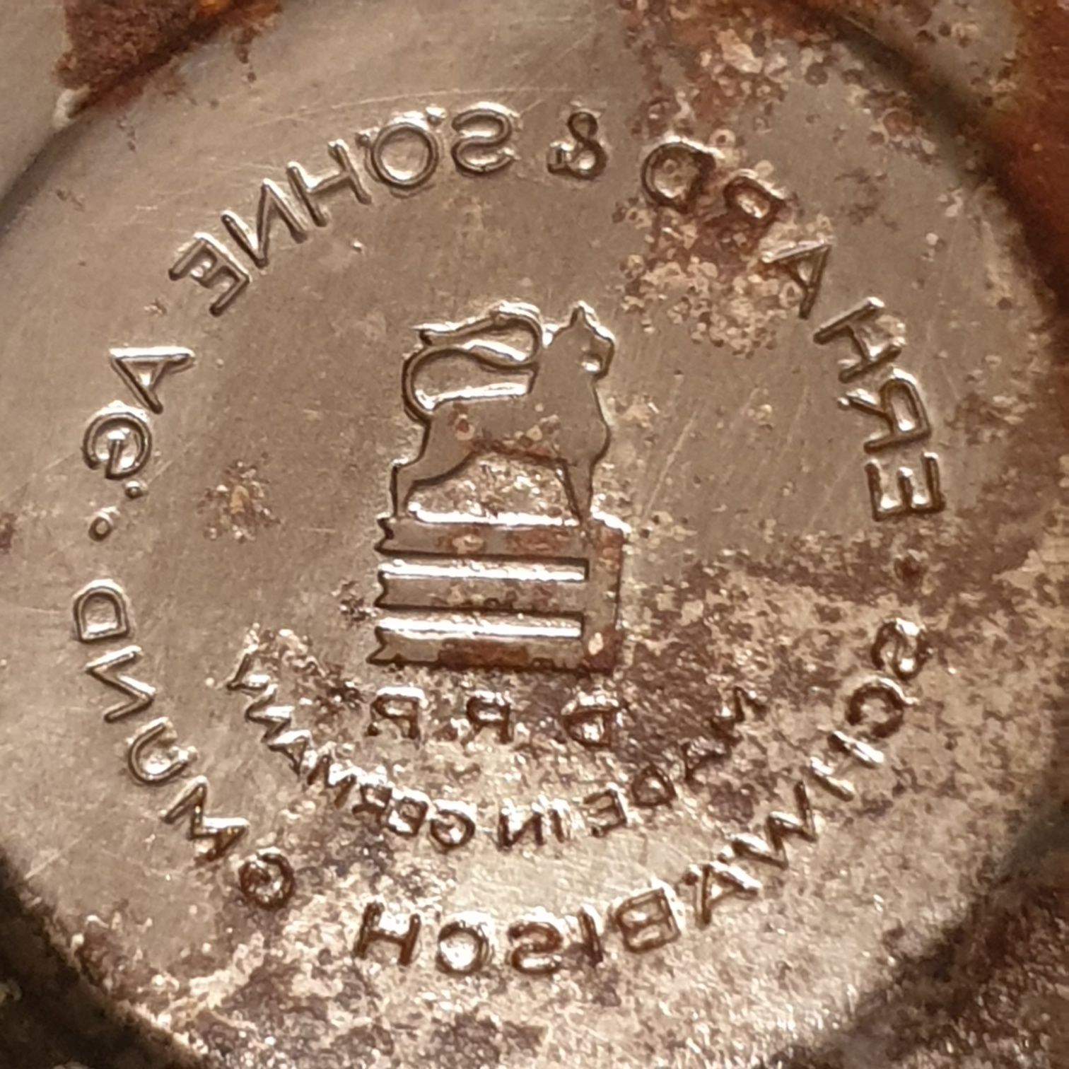 ORIGINAL Ashtray 1930S SPINNING ROULETTE Erhard & Söhne;