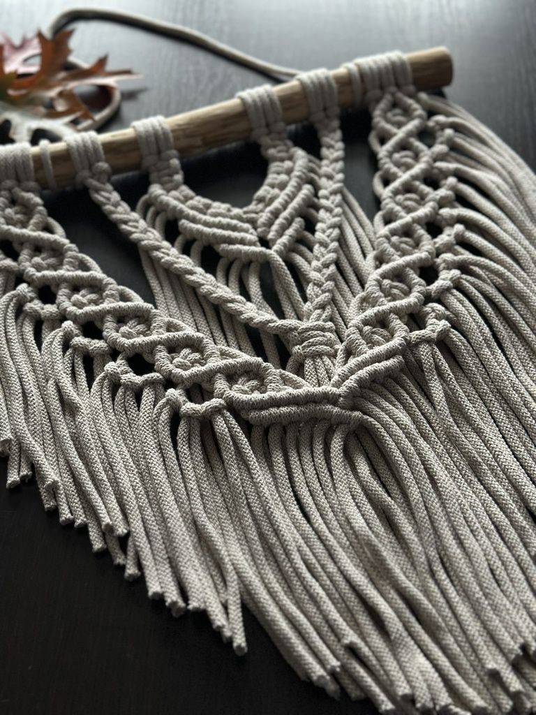 Makrama Handmade Styl Boho Przytulne wnętrze Rękodzieło