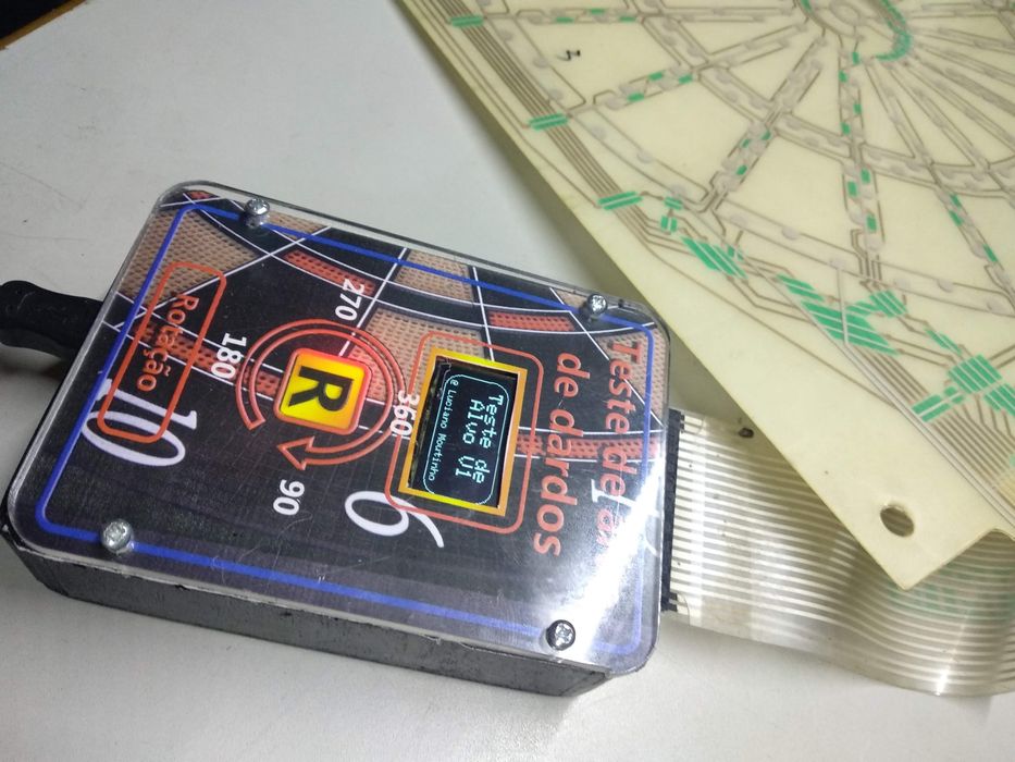 Teste de membranas de máquina de setas