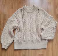 Beżowy sweter Pull&Bear r M