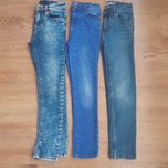 3 pary jeansów skinny rozmiar 134