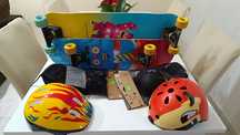 Skate infantil com protetores