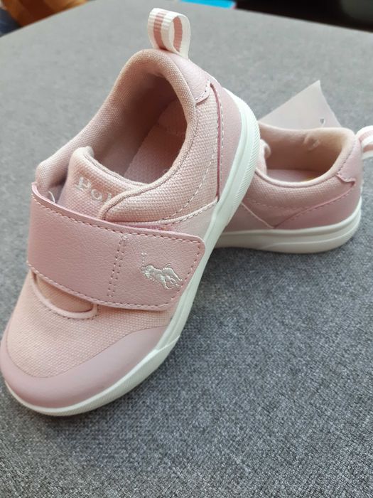 Nowe Polo Ralph Lauren buty r. 24 na rzep, różowe