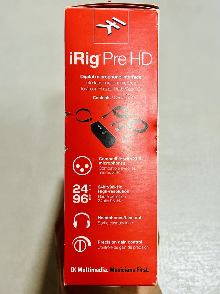 IRig Pre HD - Novo nunca foi utilizado