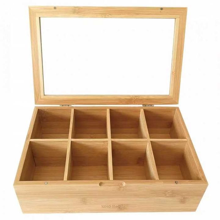 Bambusowy Pojemnik na Herbatę Ekspresową