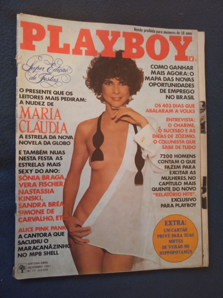 5 REVISTAS PLAYBOY Brasileiras