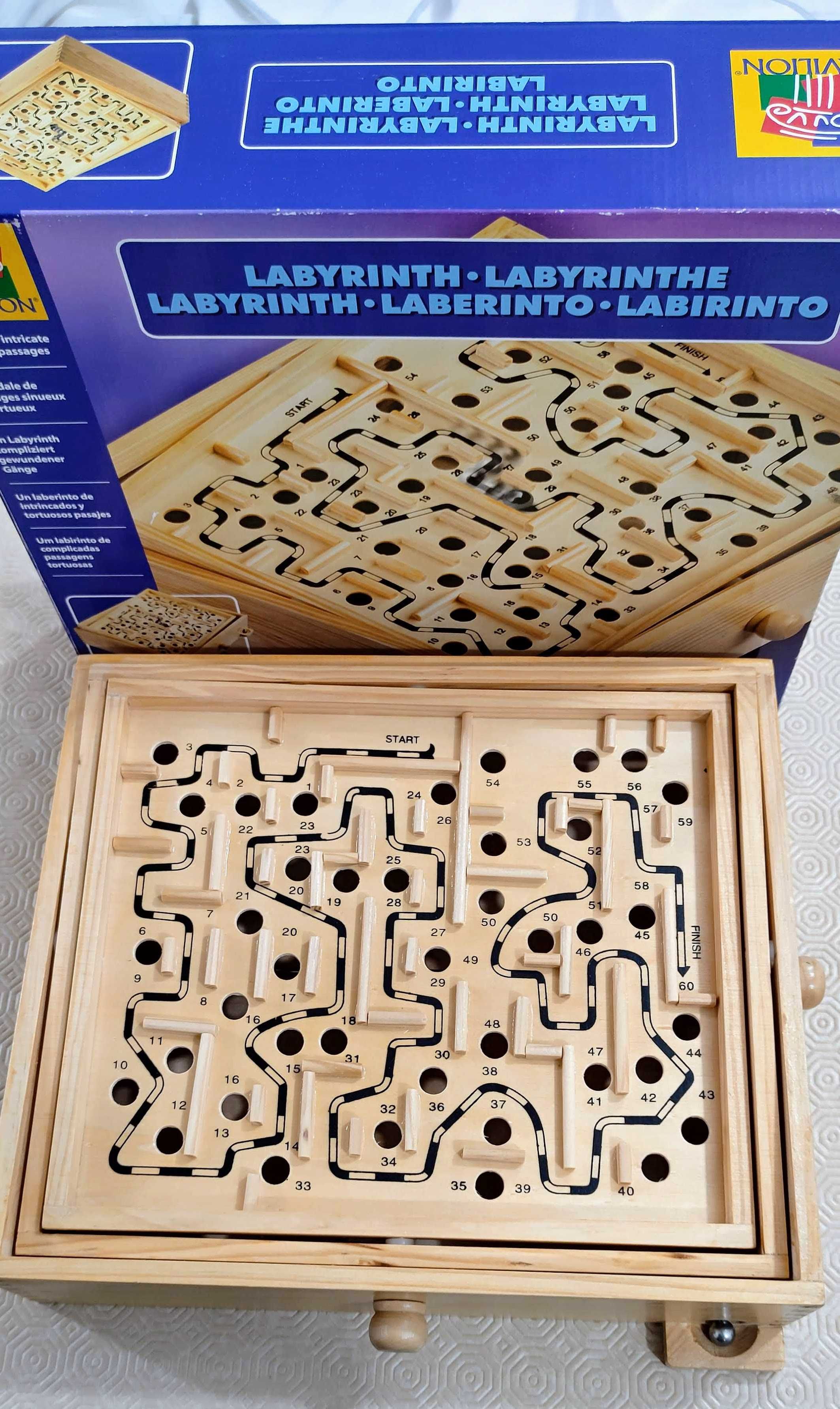 Jogo Labirinto em Madeira