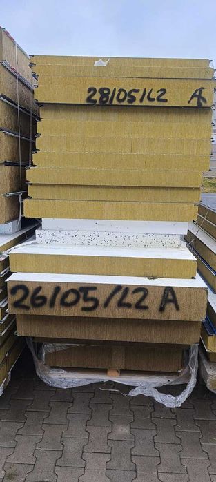 Płyta warstwowa ścienna z wełną skalną – WYPRZEDAŻ!