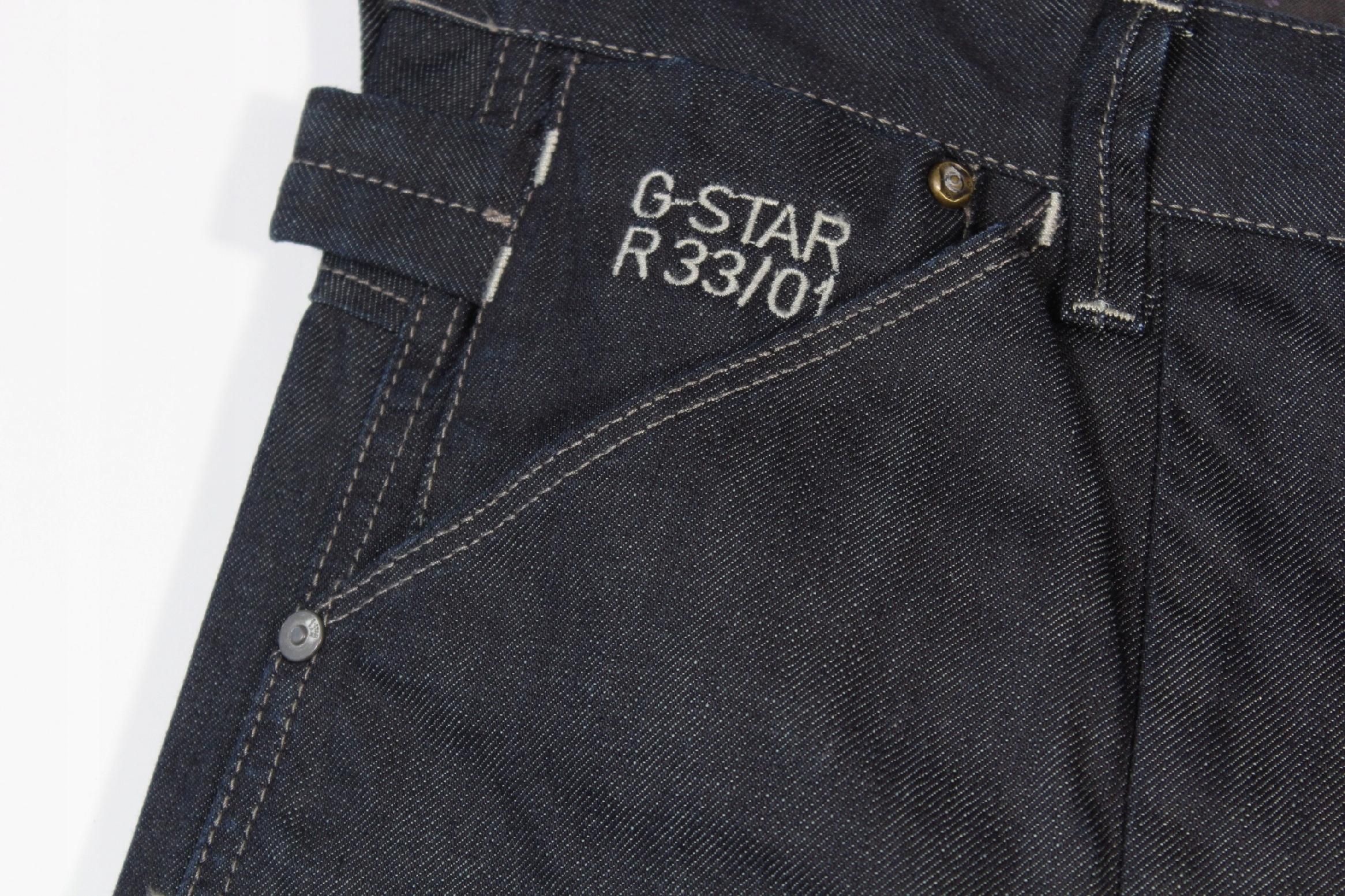 G-Star Raw 3301 Loose Spodnie Jeans W33 L36 Bdb