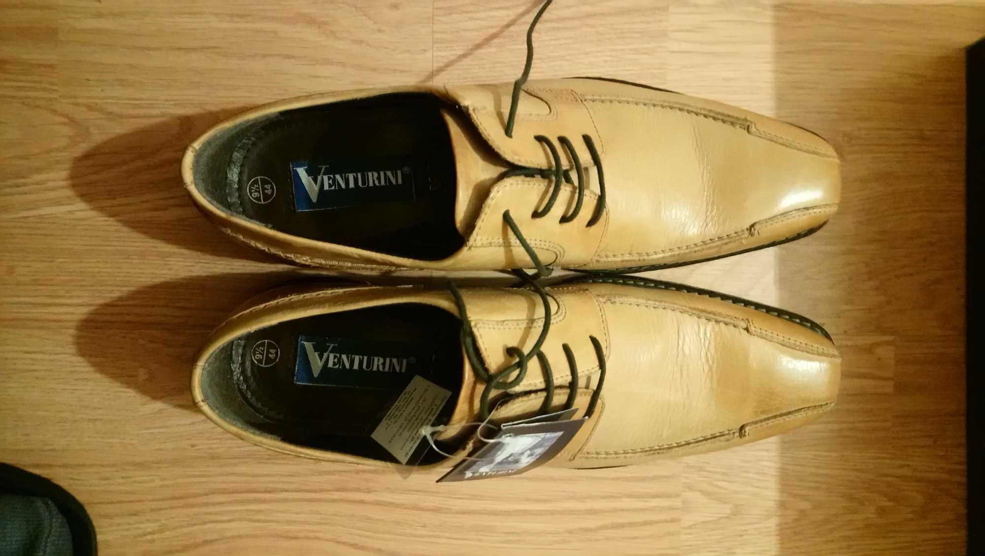 Buty - pantofle męskie Venturini rozm. 44 beżowe nowe