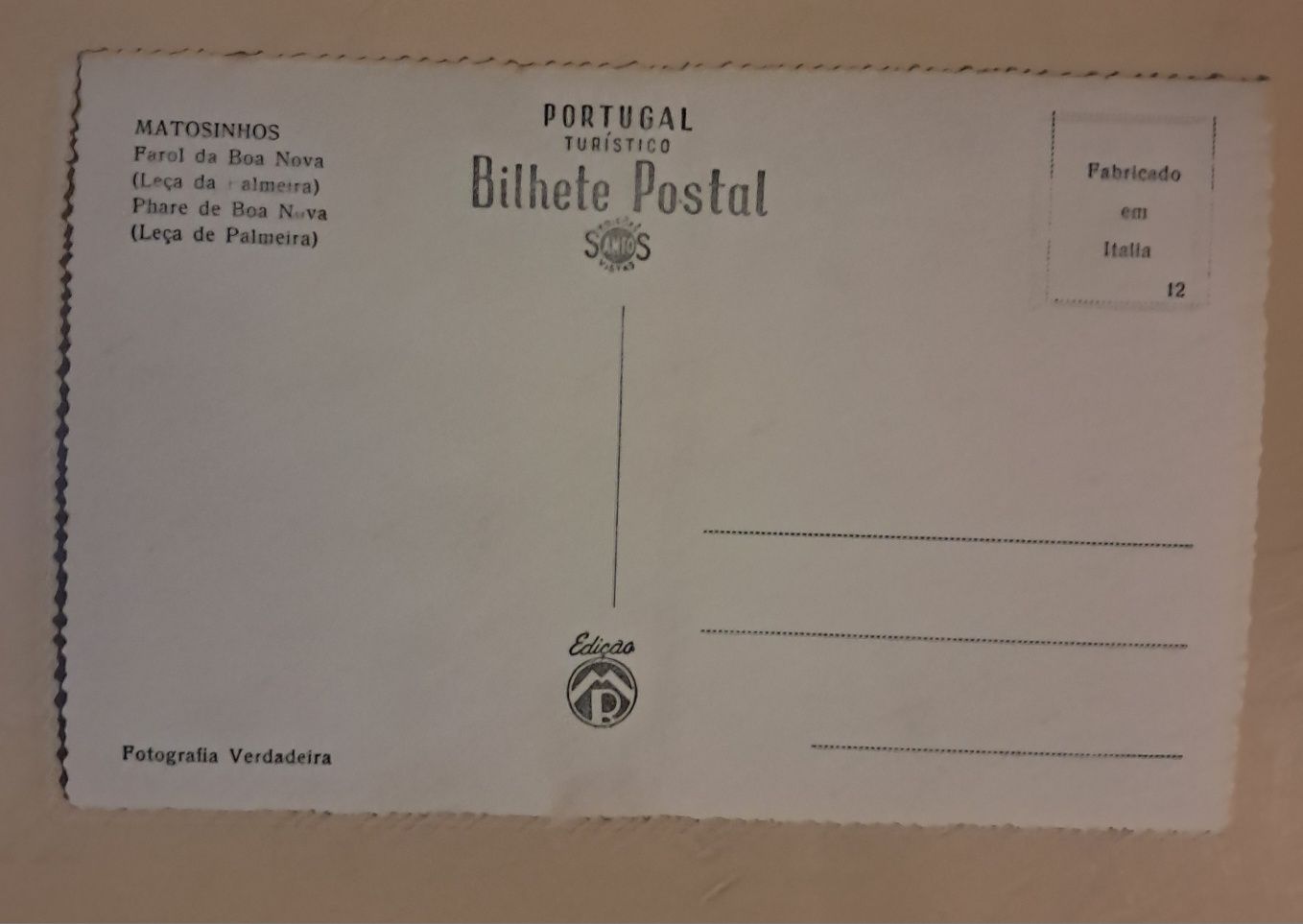 Postais de Leça Palmeira e Porto, Preto e Branco