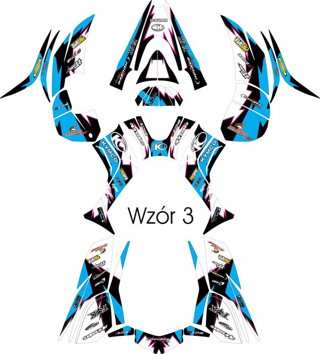 Naklejki Kymco maxxer 400 Okleina