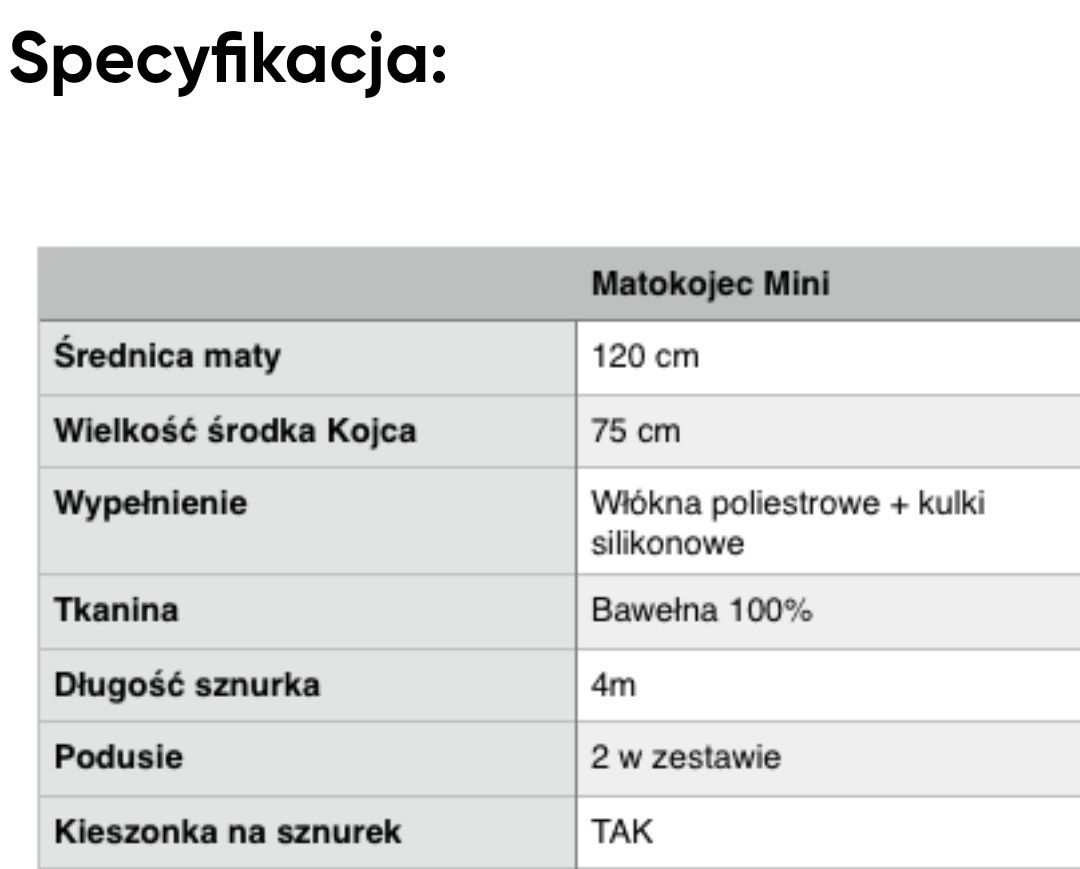 Matokojec PuchatekBaby nowy