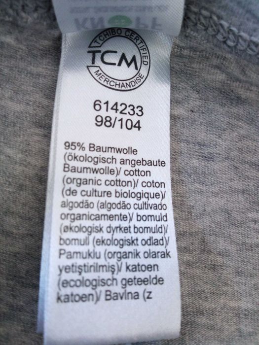 TCM Gruner Knopf leginsy bawełniane r 98/104