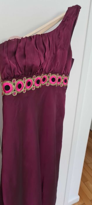 Vestido cerimónia rosa fucsia