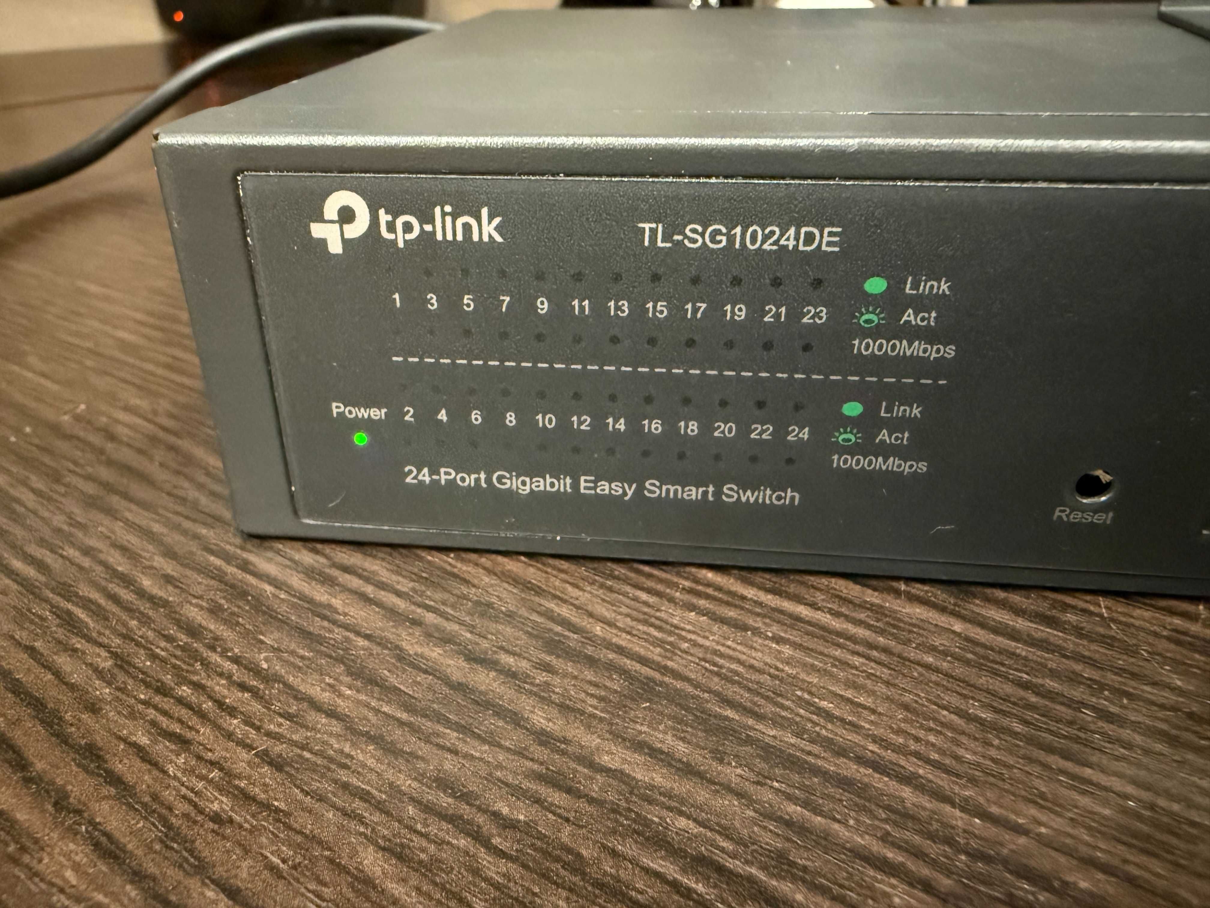 Коммутатор свич 24 порта TP-LINK TL-SG1024DE гигабитный