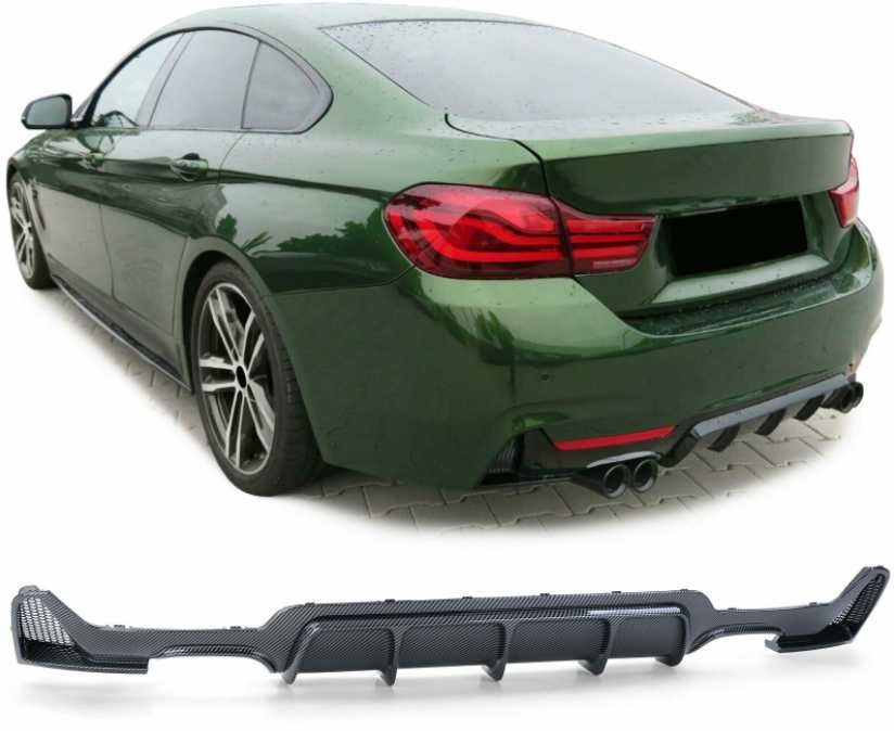 Dyfuzor Dokładka Spoiler BMW F32 F33 F36 CZARNY POŁYSK / CARBON